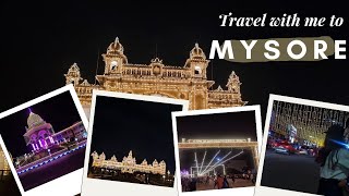 Travel with me to Myಸೂರು  night lightning  vlog [upl. by Ecadnak]