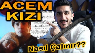 ACEM KIZI SOLFEJ SAZ NOTALARI  Acem Kızı Kısa Sap Bağlama Solfej Dersi [upl. by Antonetta]