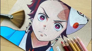 Drawing Demon Slayer Characters Part 2 TIKTOK ANIME ART [upl. by Wrand]