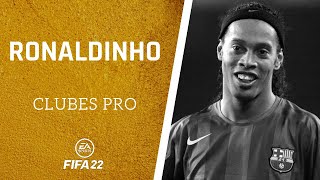 ⚽ FIFA 22  Cómo hacer a RONALDINHO en CLUBES PRO ✔️ [upl. by Eelasor]