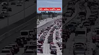 Hurricane Milton  traffic jam I75  Floridians traveling to Atlanta shorts ytshorts trending [upl. by Thad]