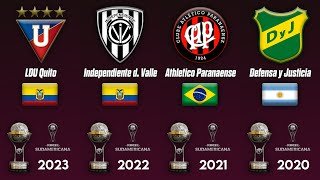 Copa Sudamericana  All winners  2002  2023 [upl. by Amitie]