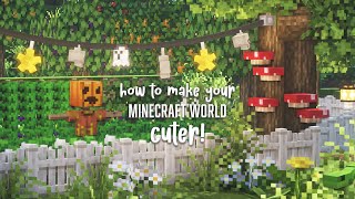 How to make your minecraft world cute with texturepacks amp Mods 11651201 [upl. by Radloff]