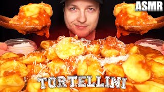 ASMR TORTELLINI WITH TOMATO SAUCE AND PARMESAN CHEESE MUKBANG  Eating Sounds  Chill Down ASMR [upl. by Wolfort]