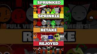 Incredibox Sprunki Retake VS Sprunked VS Sprinkle VS Retake 😭 HORROR VERSION [upl. by Nylrehc]