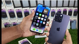 iPhone 14 Pro Max USA version high super master copy Bangla review Deep Purple colour [upl. by Lupien]