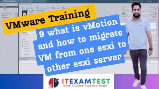 VMware Training 9 whats is vMotion and how to migrate VM from one esxi to other esxi server [upl. by Nwahsem]