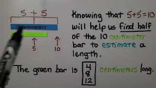 2nd Grade Math 92 Estimate Lengths in Centimeters [upl. by Aisetra796]