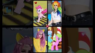 My Little Pony Challenge rainbowdash vs fluttershy mayamystic cosplay mlp [upl. by Erine]