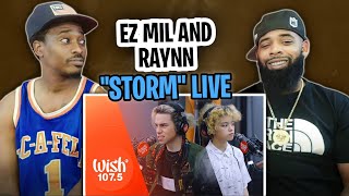 TRE TV REACT TO  Ez Mil and Raynn perform “Storm” LIVE on Wish 1075 Bus [upl. by Stormie]