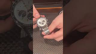 Breitling Navitimer B01 Silver Dial Steel Mens Watch AB0138 Review  SwissWatchExpo [upl. by Arim]