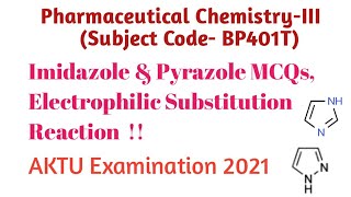 Imidazole amp Pyrazole MCQs Oxamide Tartaric acid [upl. by Drofub]