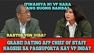 DATING AFP CHIEF OF STAFF HINDI PINALAMPAS SI VP INDAY SARA [upl. by Vitkun]