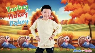 Kids Song The Turkey Hokey Pokey with LyricsHokey Pokey Song for ThanksgivingChildren Sing Along [upl. by Tnahsin]