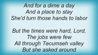 Townes Van Zandt  Tecumseh Valley Lyrics [upl. by Alanah]