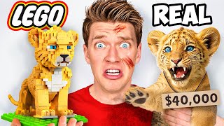 If You Build It I’ll Pay For It Lego vs Pancake Art How To Make Disney Lion King Mufasa IRL [upl. by Hannala576]