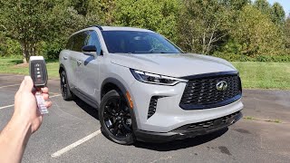 2025 Infiniti QX60 Luxe AWD Start Up Walkaround Test Drive and Review [upl. by Eurd]