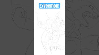 ExVeemon Veemon’s best evolution I think veemon digimon digitaldrawing evolution [upl. by Smart700]