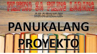 PANUKALANG PROYEKTO [upl. by Ellenad]