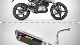 Akrapovic SOUND BMW G 310 GS 1719 scarico completo racing non omologato  MotoRacingShopcom [upl. by Wilmette]