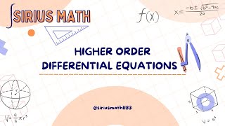 Higher Order Differential Equations [upl. by Steffin791]