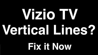 Vizio TV Vertical Lines  Fix it Now [upl. by Aicercul]