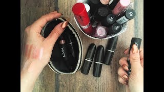 ASMR Lipstick Swatches amp Rummage no talking [upl. by Nor]