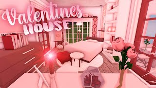 Roblox  Bloxburg Valentines House  House Build [upl. by Elimaj452]