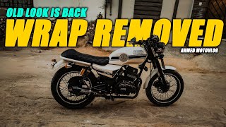 Wrap removed 🥺  hi speed INFINITY 150cc  Ahmeds motovlog [upl. by Yrakcaz]