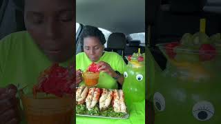 Lobster Tail mukbang [upl. by Aneev]