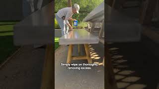 How to Apply 511 Concrete Sealant to Dining Table [upl. by Brewer]