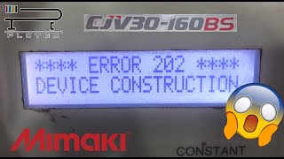 ERROR 202 MIMAKI JV33CJV30 [upl. by Ayatnwahs]