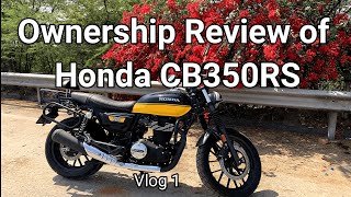 Review of Honda CB350RS vlog  Top Speed  2000kms ownership review [upl. by Swirsky]