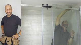 How To Install A Modern Glass Shower Door Kit [upl. by Adrell109]