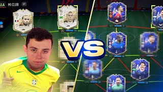 Plantilla FULL TOTY VS FULL ICONOS en FIFA 22 [upl. by Vinay]