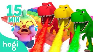 👍🏻Best 5 Learn Colors with Hogi｜Pop It Dinosaurs Cooking Race Eggs Slide｜Pinkfong Hogi [upl. by Jo-Anne]