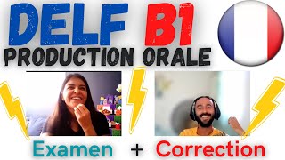 DELF B1  Production Orale  Examen complet  Correction  Conseils [upl. by Accebber44]