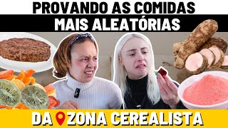 PROVANDO AS COMIDAS MAIS BIZARRAS E LEGAIS DA ZONA CEREALISTA [upl. by Emarej568]