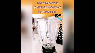 Receta de Hamburguesas caseras con avena [upl. by Dorey]