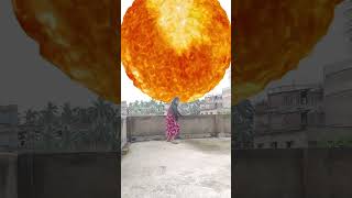 Sun Falling the earth  Oppressive Universe  Planet Falling  youtubeshorts shorts [upl. by Warden]