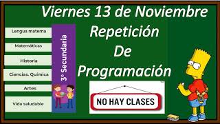 Aprende en Casa  13 de Noviembre  3 de Secundaria  Aprende en Casa [upl. by Kinney]