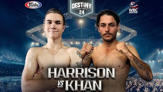 Wyatt Harrsion Vs Shabaaz Khan  Destiny MuayThai 24 [upl. by Anenahs]