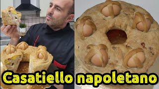 Casatiello napoletano impastato a mano fatto in casaRicetta facile e veloce [upl. by Lednahc220]