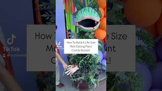 DIY Man Eating Plant Candy Bucket littleshopofhorrors diycostume halloweendiy [upl. by Asyl]