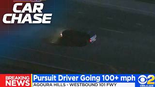 UPDATE Driver in car chase going over 100 mph [upl. by Penney]