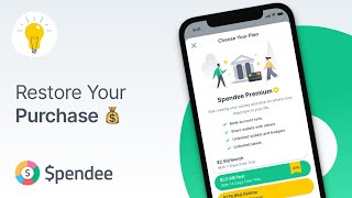 How to Restore Purchases in SPENDEE App [upl. by Thorbert141]