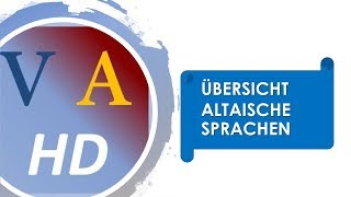 Übersicht altaische Sprachen  VanApian [upl. by Yardna]