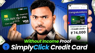 Sbi credit card online apply  SBI Simply Click Credit Card  SBI Credit Card kaise banaye [upl. by Newel]