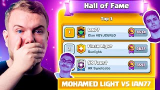 MOHAMED LIGHT VS IAN77 FOR THE 1 FINISH IN SEASON END  Clash Royale [upl. by Guerra]