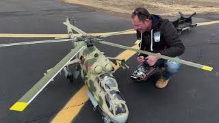 Scale Heli Pilot HeliClassics Mi24 Hind Test Flight [upl. by Monto875]